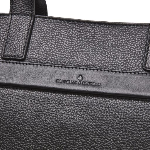 Castelijn & Beerens Dámska shopper kabelka na notebook 15,6" RFID Anna 269561 čierna logo