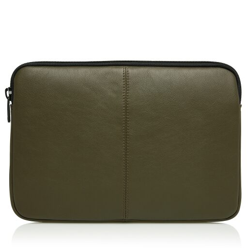 Castelijn & Beerens Kožené puzdro na laptop 13" Oscar 409248 DM tmavá vojenská zelená