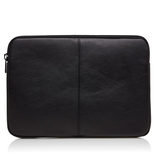 Castelijn & Beerens Kožené puzdro na notebook 15,6" Mike 409249 ZW čierne