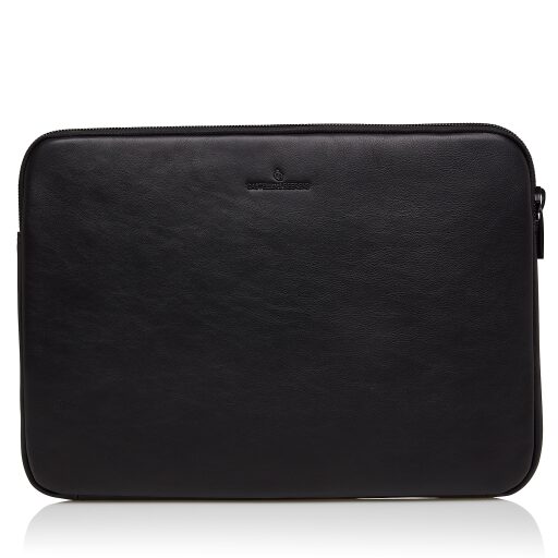Castelijn & Beerens Kožené puzdro na notebook 15,6" Mike 409249 ZW čierne