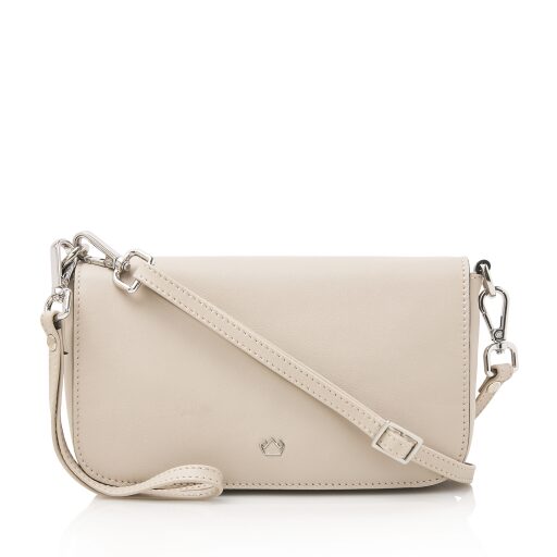 Castelijn & Beerens Dámska kožená RFID kabelka Babette Nappa Clutch 219810 béžová