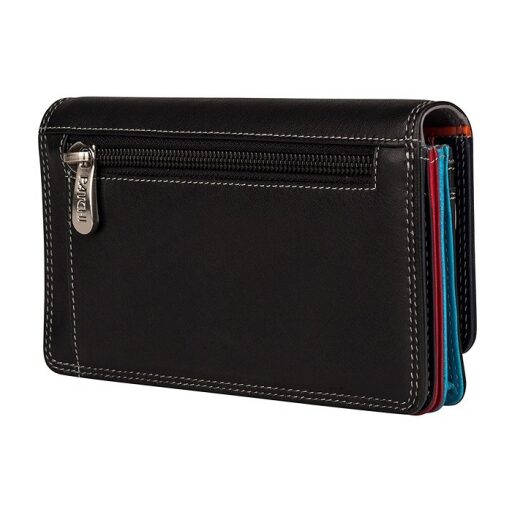Dámska kožená peňaženka PATCHI MULTICOLOUR WALLET RFID 3001020.61.10 čierna