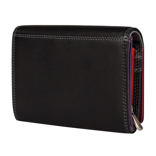 Dámska kožená peňaženka RFID PATCHI MULTICOLOUR WALLET L 3001027.61.10 čierna