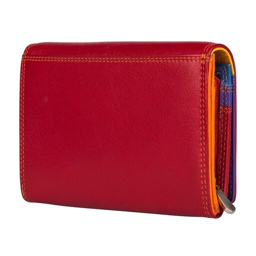 Patchi Dámska kožená peňaženka PATCHI MULTICOLOUR WALLET 3001027.61.55 červená / multicolor - zadná strana