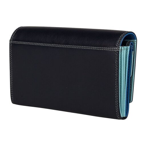 Dámska kožená peňaženka PATCHI WALLET RFID 3001036.61.30 modrá / multicolor - zadná strana