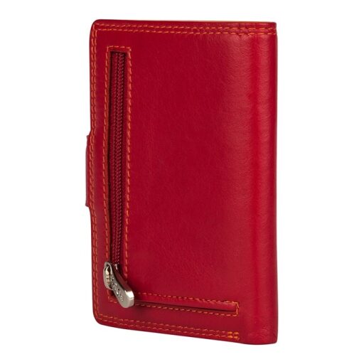 Patchi Kožená mini peňaženka RFID 3001022.61.55 červená / multicolor