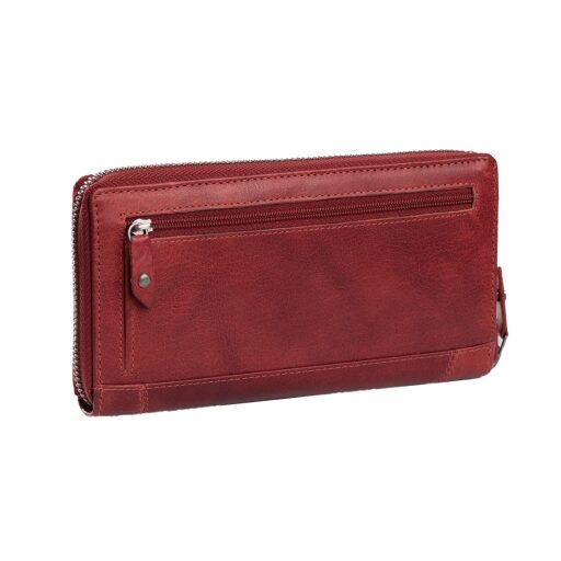 The Chesterfield Brand Dámska kožená peňaženka RFID Havana C08.043304 červená zadná strana