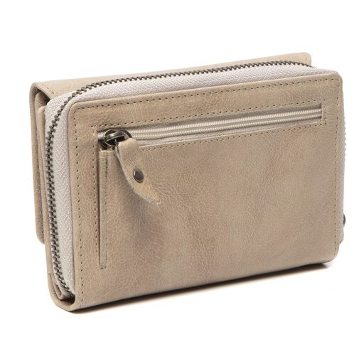 Dámska kožená peňaženka RFID The Chesterfield Brand Rhodos C08.044505 béžová - zadná strana