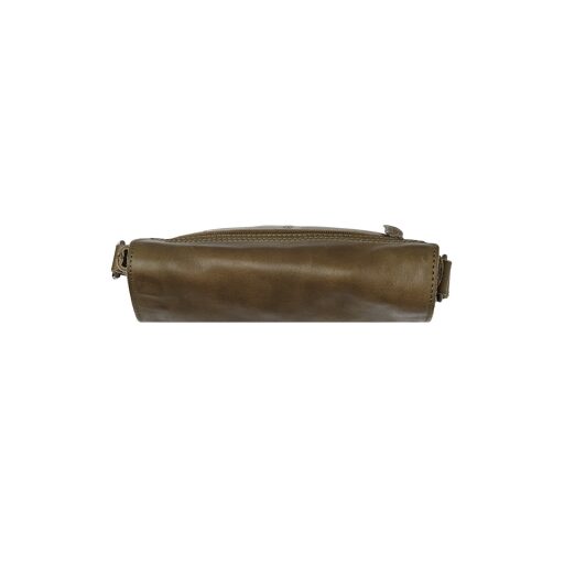The Chesterfield Brand Dámska kožená taška cez rameno Duncan C48.126402 olivovo zelená