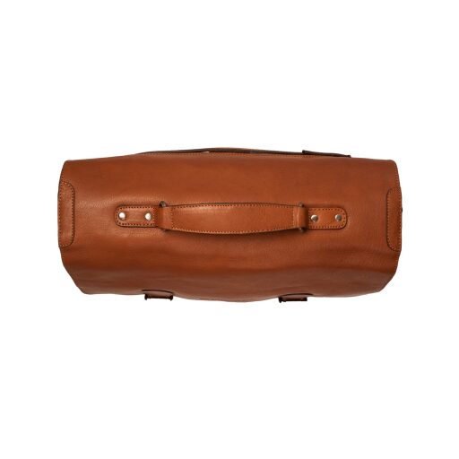 The Chesterfield Brand Kožená aktovka IDAHO C40.105631 koňaková zhora - kožené držadlo