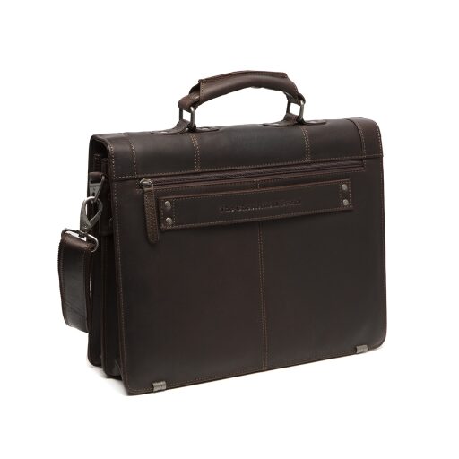 The Chesterfield Brand Kožená aktovka na notebook Stuttgart C40.107101 hnedá - zadná strana