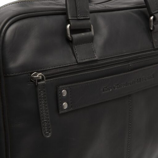 The Chesterfield Brand Kožená byznys taška na notebook 15" Singapore C40.107000 čierna