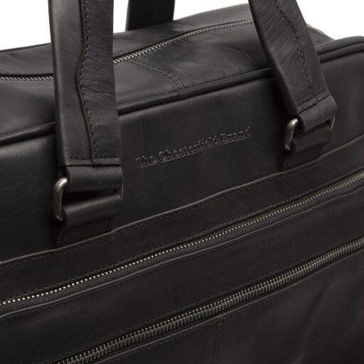 The Chesterfield Brand Kožená byznys taška na notebook 15" Singapore C40.107000 čierna