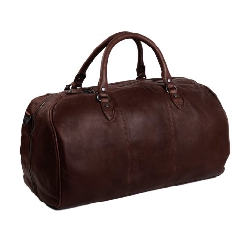 The Chesterfield Brand Kožená cestovná taška - weekender C20.000401 William hnedá zadná strana