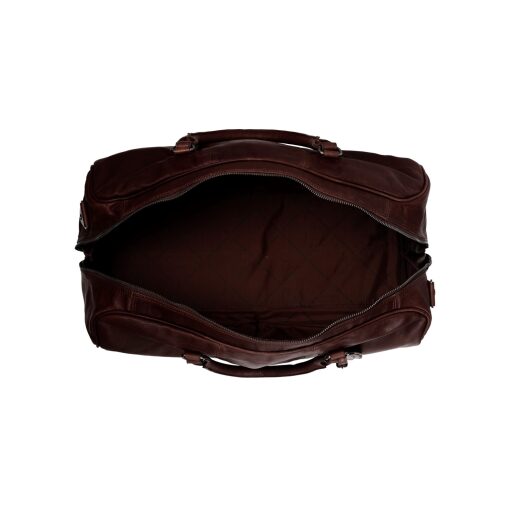 The Chesterfield Brand Kožená cestovná taška - weekender C20.000401 William hnedá priehradky
