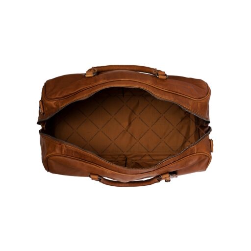 The Chesterfield Brand Kožená cestovná taška - weekender C20.000431 William koňak v ruke vnútorné usporiadanie