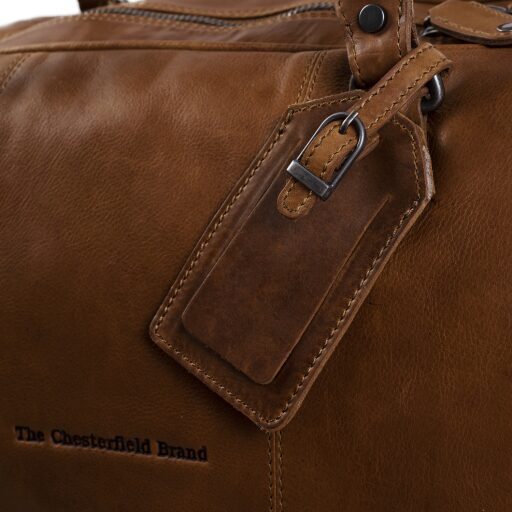 The Chesterfield Brand Kožená cestovná taška - weekender C20.000431 William koňak logo