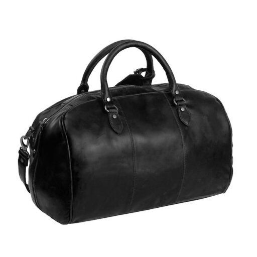 The Chesterfield Brand Kožená cestovná taška - weekender C20.001300 Liam čierna zadná strana
