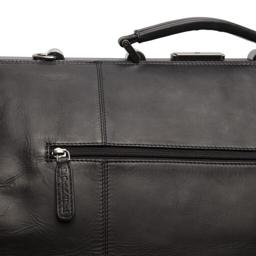 The Chesterfield Brand Kožená cestovná taška - weekender C20.004300 Corfu čierna