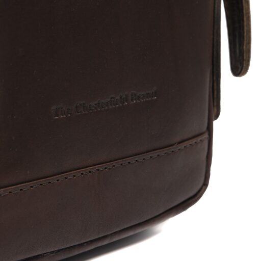 The Chesterfield Brand Kožená crossbody taška Riga C58.028401 hnedá logo