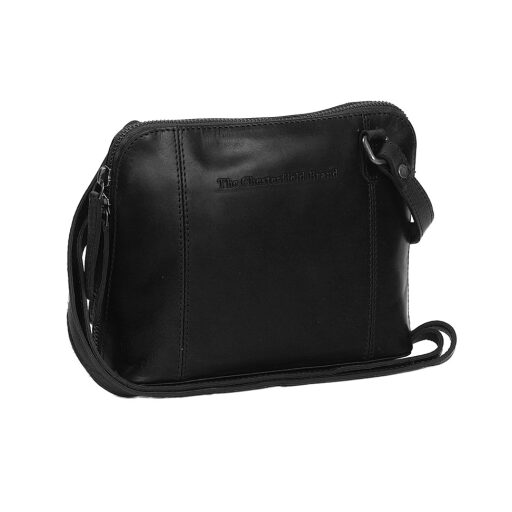 The Chesterfield Brand Kožená kabelka cez rameno/crossbody River C48.111500 čierna
