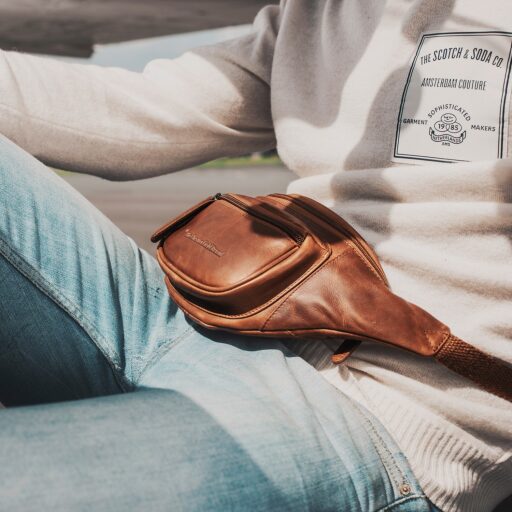 The Chesterfield Brand Kožená ľadvinka Jack C23.000231 koňak okolo pása