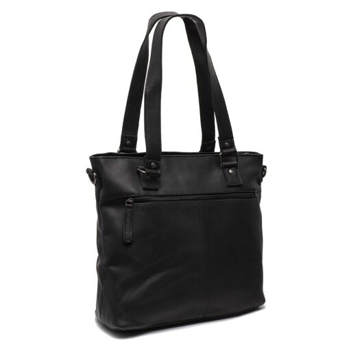 The Chesterfield Brand Kožená shopper taška na MacBook Pro 14" ROME C38.018900 čierna zadné priehradky