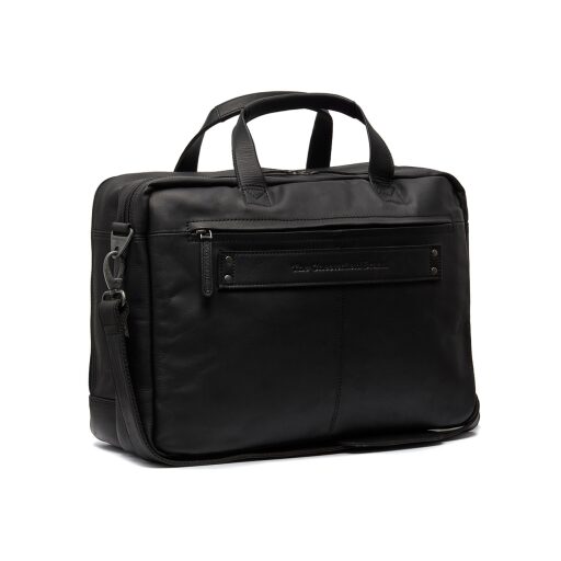 The Chesterfield Brand Kožená taška na notebook 17" Ryan čierna C40.101500 - zadná strana tašky