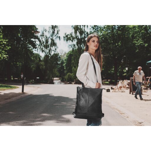 The Chesterfield Brand Kožený batoh - shopper kabelka 2v1 Chelsea C58.023900 čierna