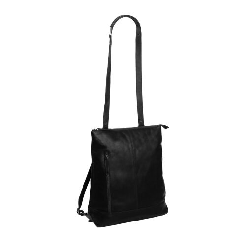 Kožený batoh - shopper kabelka 2 v 1 The Chesterfield Brand Chelsea C58.023900 čierna