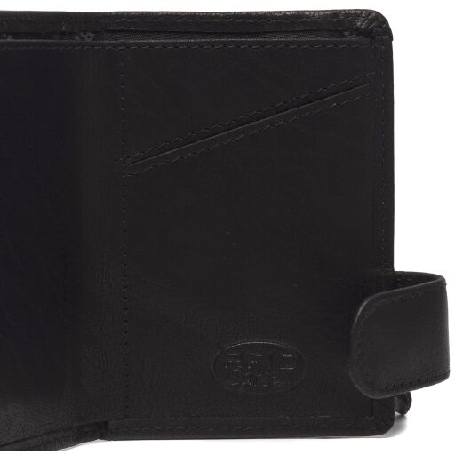 The Chesterfield Brand Malá kožená peňaženka - puzdro na karty RFID C08.044300 Portland čierne