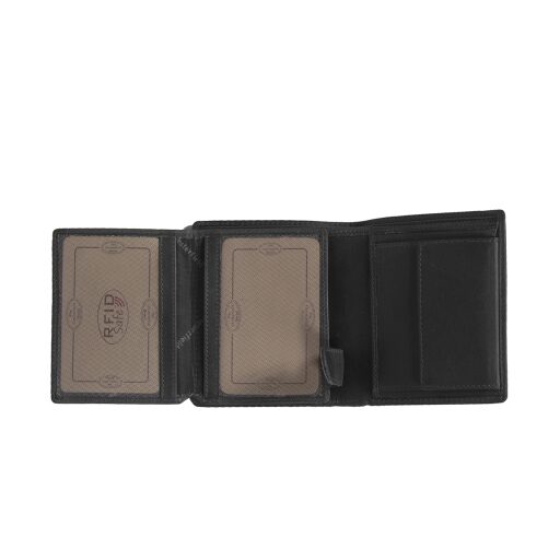 The Chesterfield Brand Pánska kožená peňaženka na výšku RFID C08.040700 Carl čierna