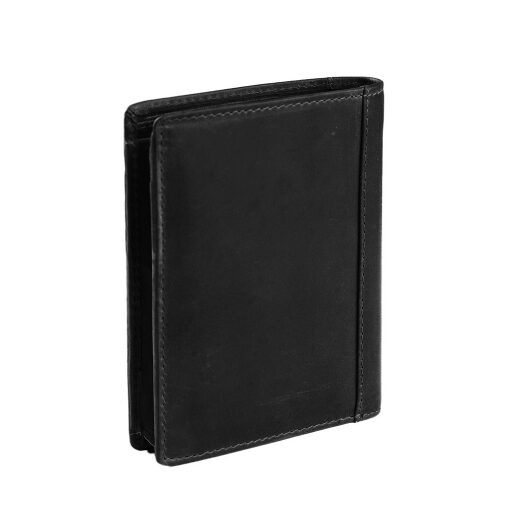 Pánska kožená peňaženka na výšku The Chesterfield Brand RFID Ethel C08.040200 čierna vnútro