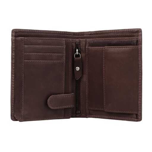 Pánska kožená peňaženka na výšku The Chesterfield Brand RFID Ethel C08.040201 hnedá vnútro