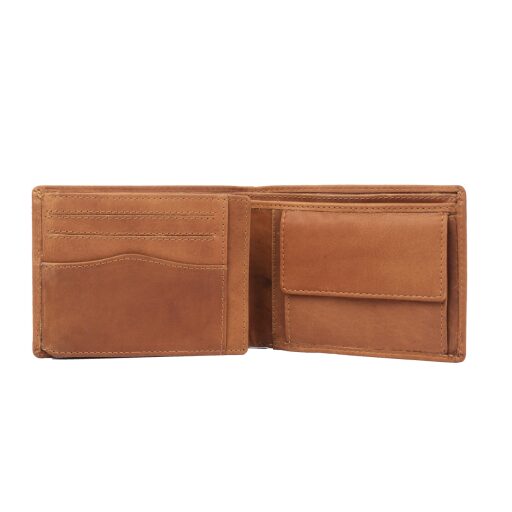 Pánska kožená peňaženka RFID The Chesterfield Brand Timo C08.017331 koňak otvorená
