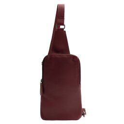 The Chesterfield Brand Kožená crossbody taška Isley C58.034718 vínovo červená