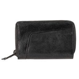 Dámska kožená peňaženka na zips aunts & uncles Betty 42215-0 čierna