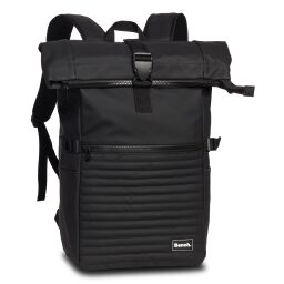 Bench Rolovací batoh na notebook 17″ Hydro quilted roll-top 64188-0100 čierny - predná strana