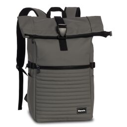 Bench Rolovací batoh na notebook 17″ Hydro quilted roll-top 64188-1700 šedý - predná strana