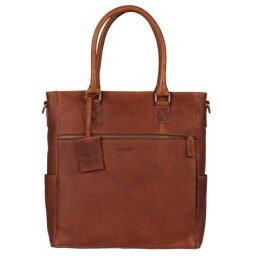 BURKELY Kožená shopper kabelka Antique Avery 8005217.56.24 koňaková