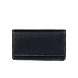 Dámska kožená RFID peňaženka harmonika BURKELY PATCHI 3001020.61.30 modrá / multicolor