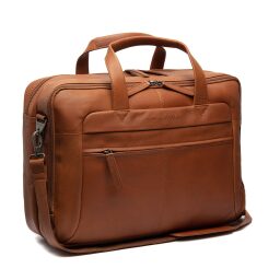 Kožená business taška na notebook 17" The Chesterfield Brand Ryan koňaková C40.101531 - predná strana