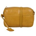 BURKELY Kožená mini crossbody kabelka Natural Norah 1000816.04.63 žltá