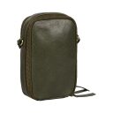 BURKELY Kožená crossbody kabelka na telefon Natural Norah 1000819.04.74 tmavo zelená