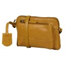 BURKELY Kožená crossbody kabelka na mobil Natural Norah 1000820.04.63 žltá bočný pohľad