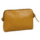 BURKELY Kožená crossbody kabelka na mobil Natural Norah 1000820.04.63 žltá zadná strana
