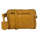 BURKELY Kožená crossbody kabelka na mobil Natural Norah 1000820.04.63 žltá