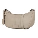 BURKELY Kožená crossbody kabelka Soft Skylar 1000844.85.12 svetlosivá bočný pohľad
