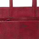 Castelijn & Beerens Kožená shopper kabelka na notebook Eline 459861 červená