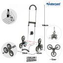 Andersen Nákupná taška do schodov SCALA SHOPPER TREPPENSTEIGER® FITA 119-225-80 čierny vozík